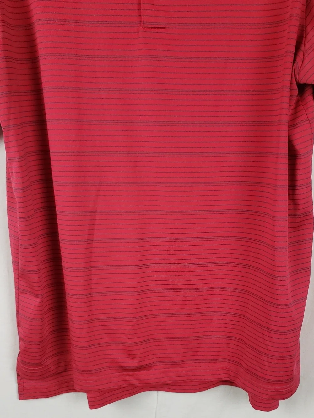 Adidas Men’s 2XL Red Striped Polo Golf Shirt
